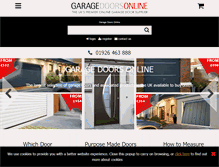 Tablet Screenshot of garagedoorsonline.co.uk